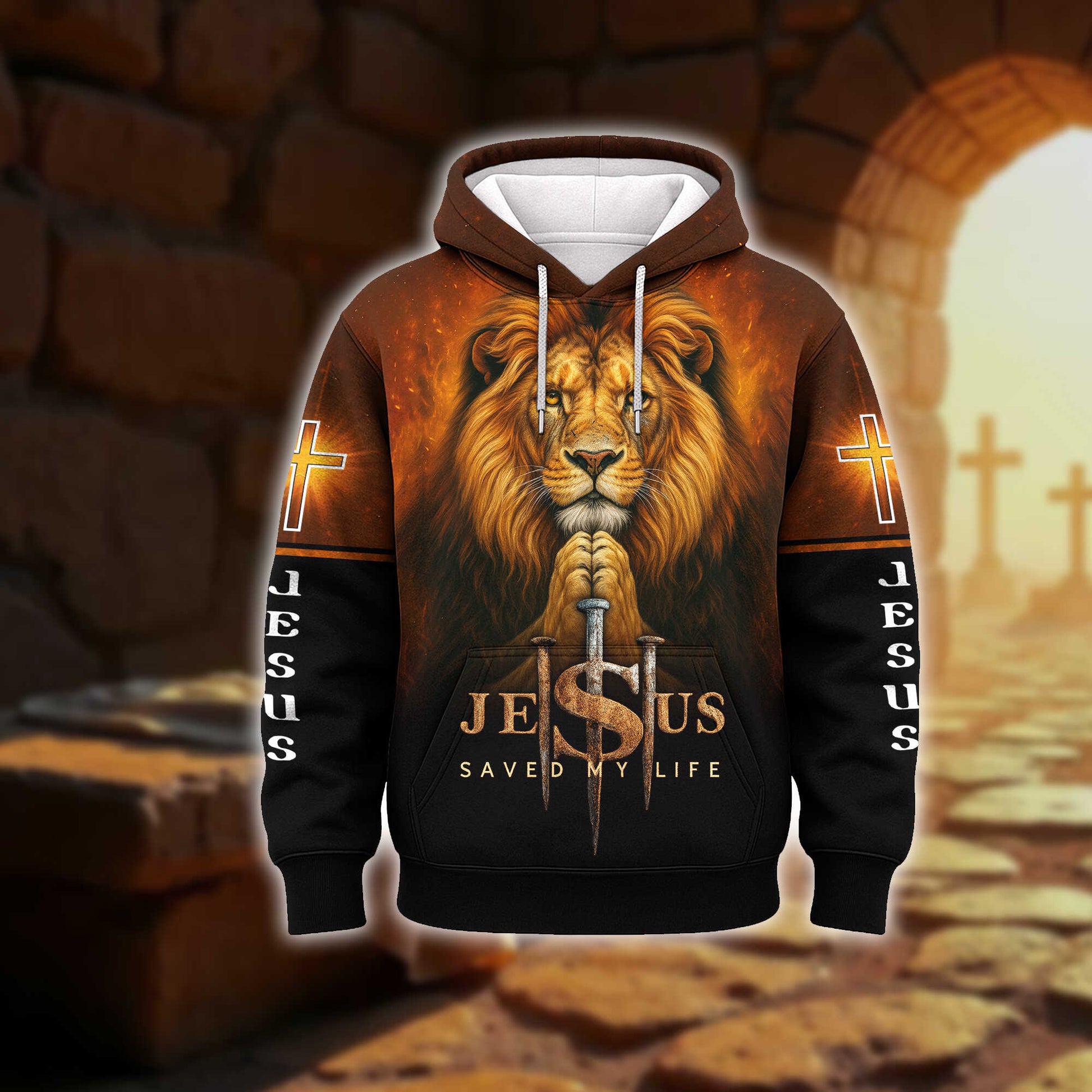 Lion of Judah Zip Hoodie | Christian Gift