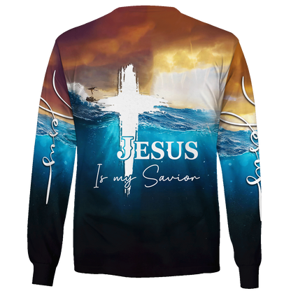 Jesus Is My Savior Zip Hoodie | Christian Gift