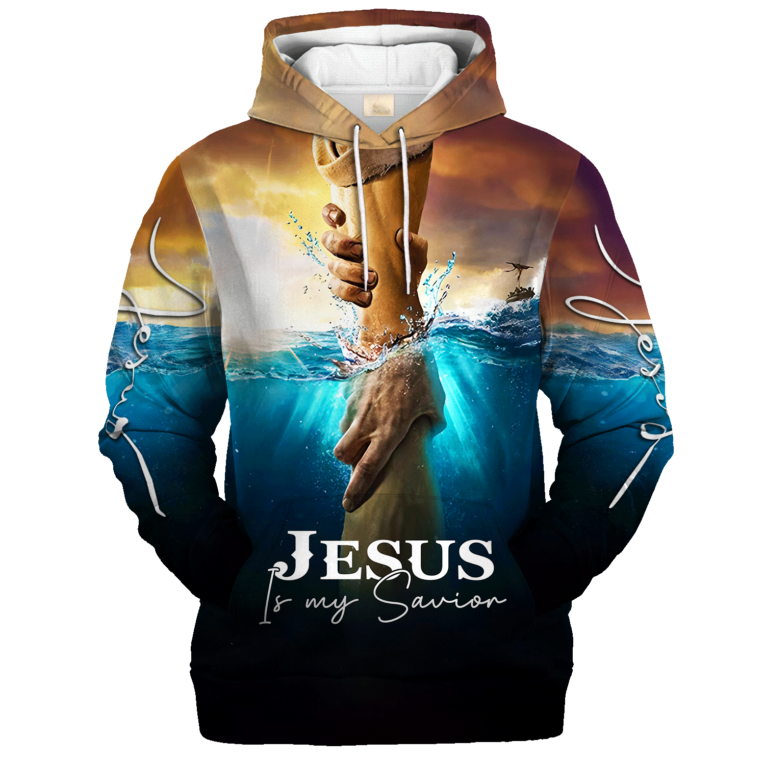 Jesus Is My Savior Zip Hoodie | Christian Gift