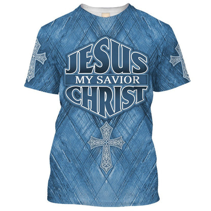 Jesus My Savior Christ Cross Zip Hoodie | Christian Gift