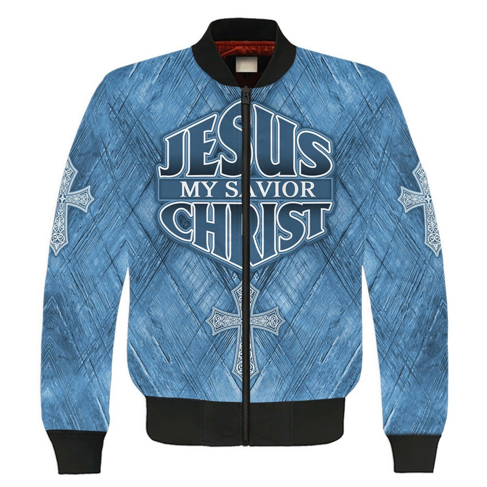 Jesus My Savior Christ Cross Zip Hoodie | Christian Gift