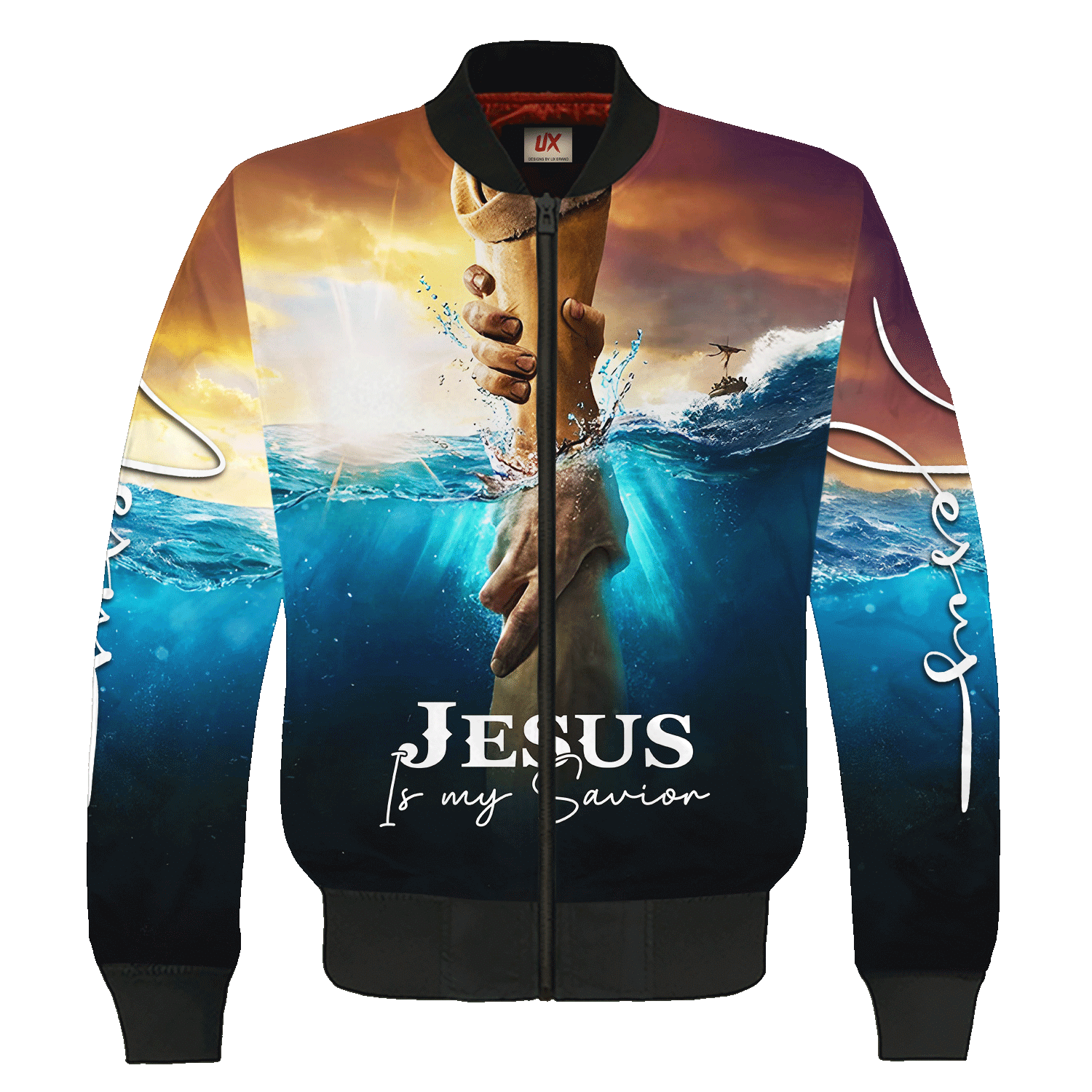 Jesus Is My Savior Zip Hoodie | Christian Gift