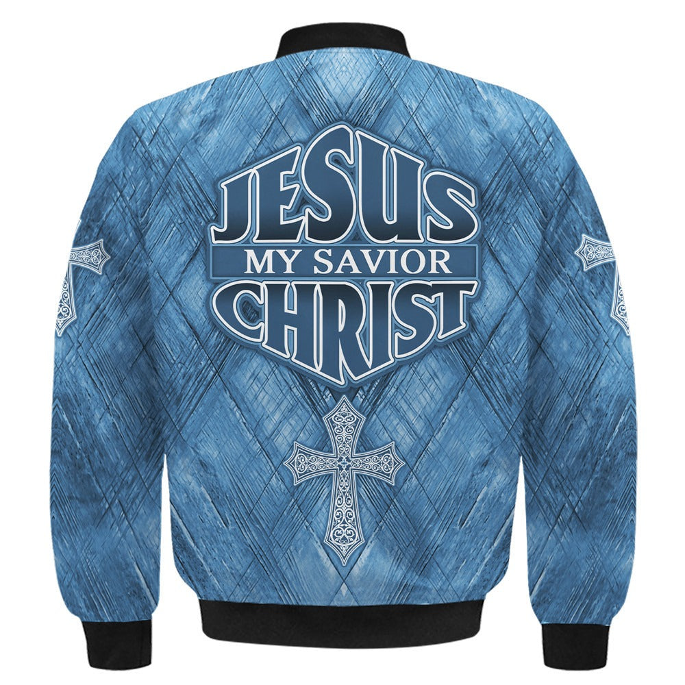 Jesus My Savior Christ Cross Zip Hoodie | Christian Gift