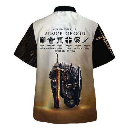 Armor of God Lion & Knight Zip Hoodie | Christian Gift