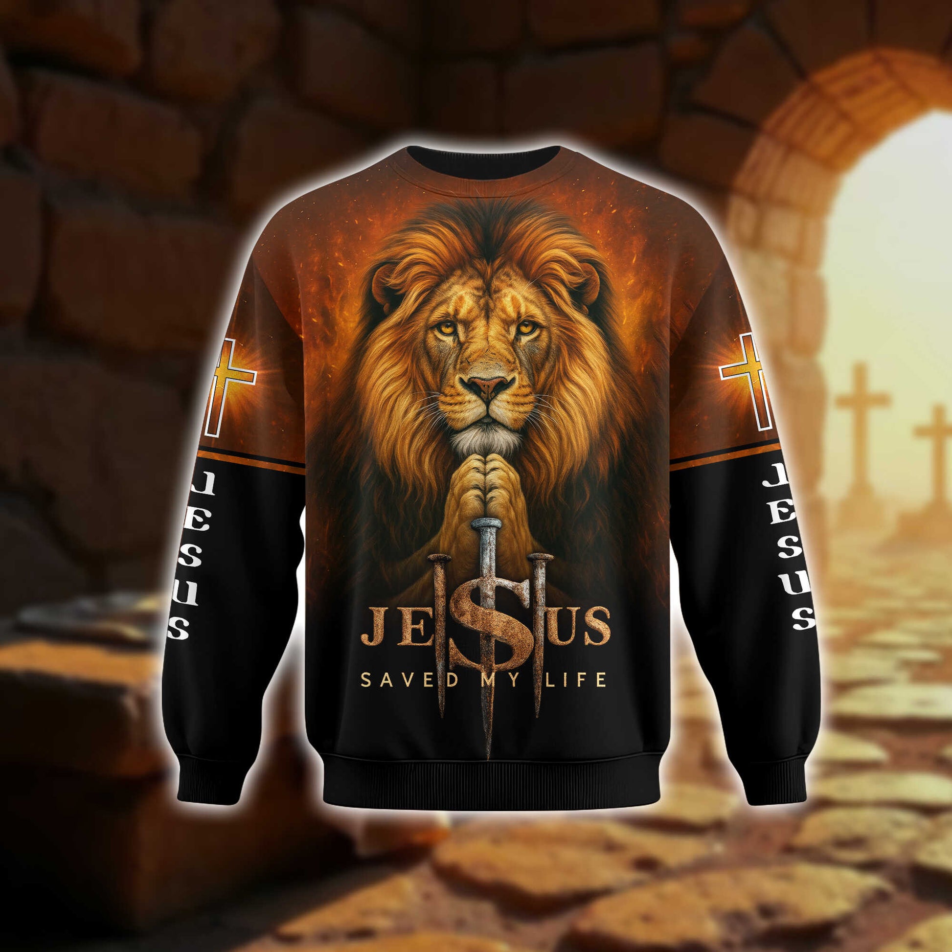 Lion of Judah Zip Hoodie | Christian Gift