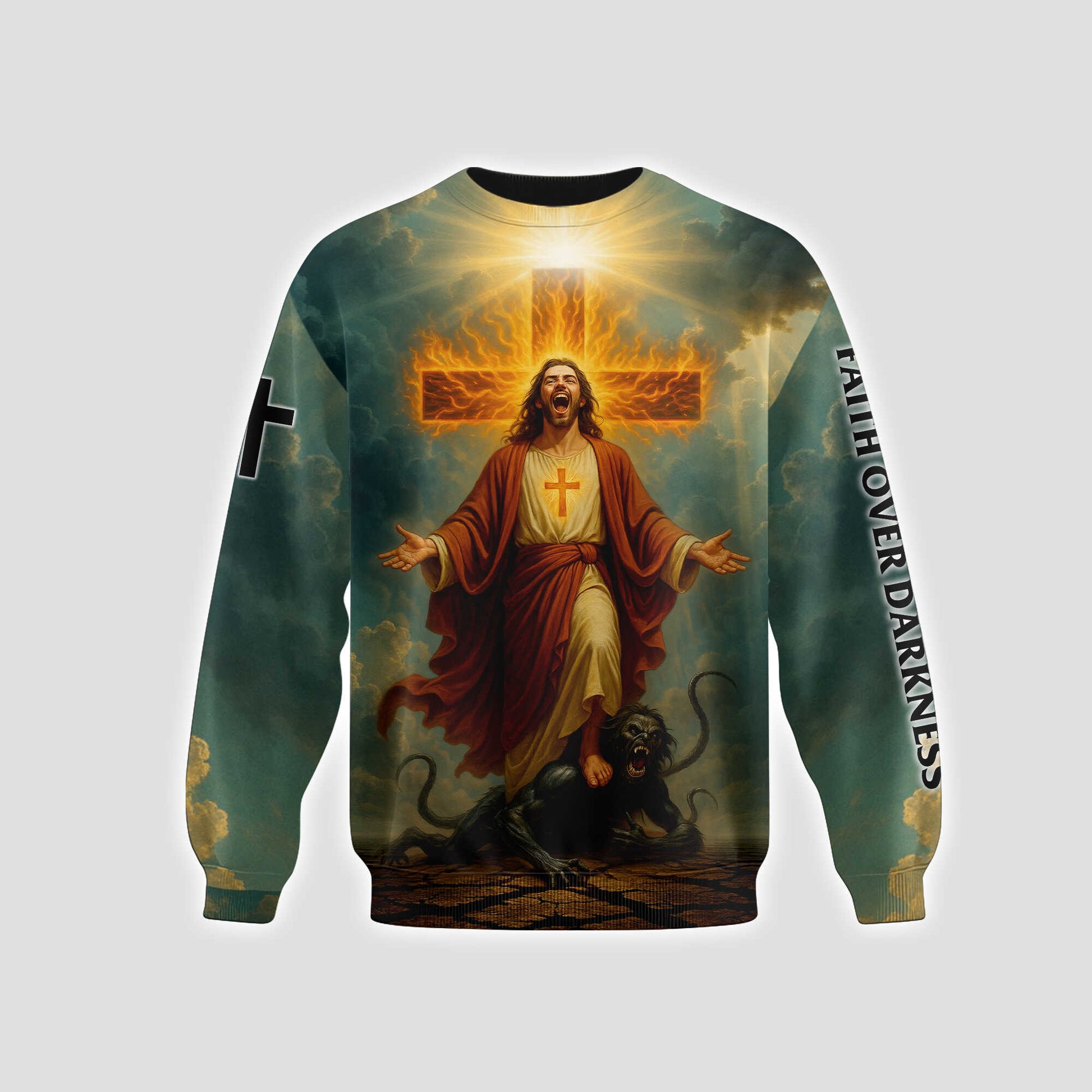 Cross Zip Hoodie | Christian Gift