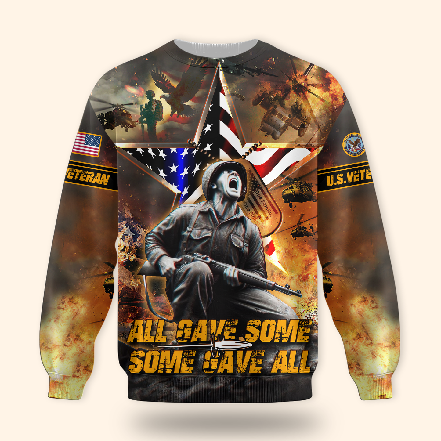 U.S. Coast Guard American Flag Hoodie | Patriotic Gift