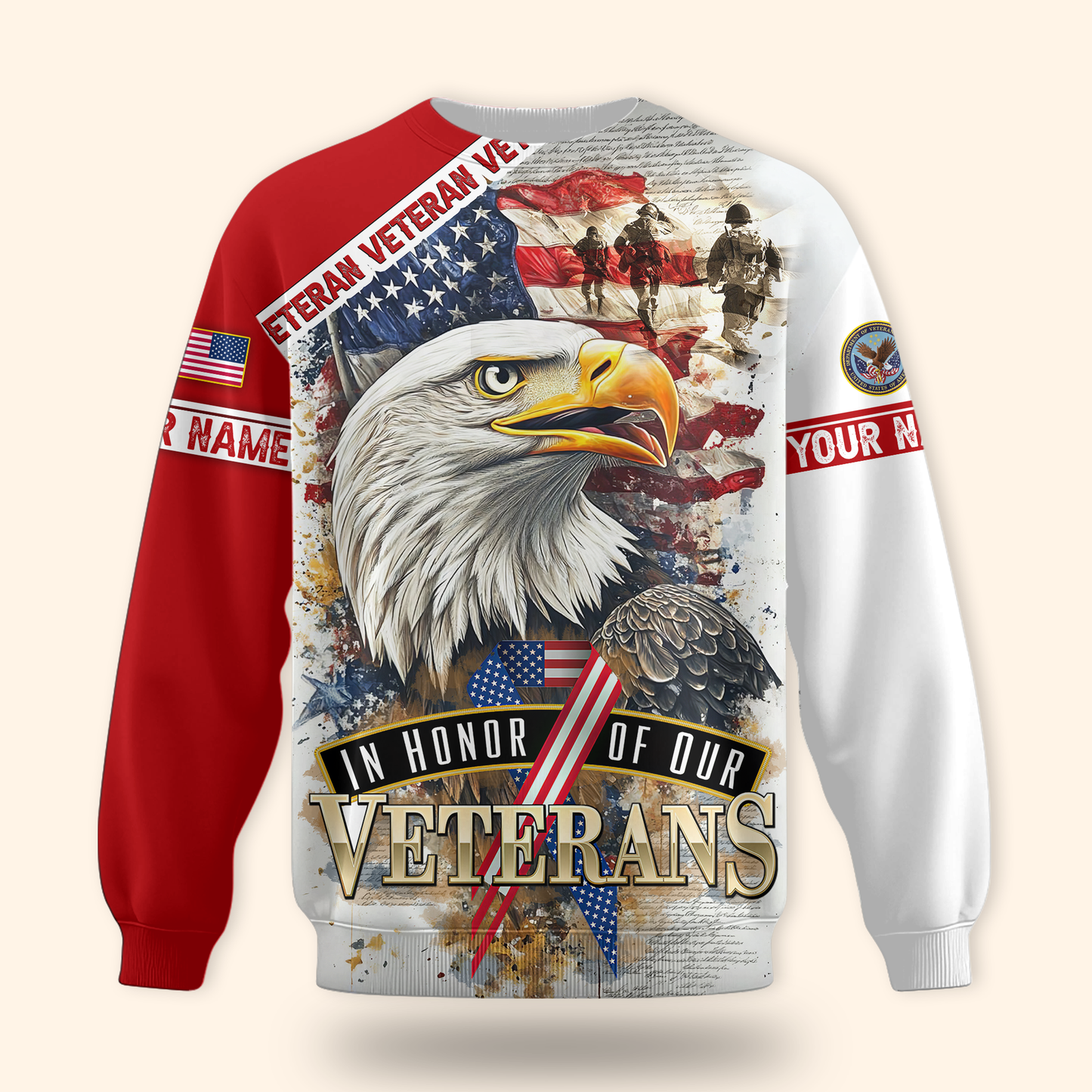 U.S. Coast Guard American Flag Hoodie | Patriotic Gift