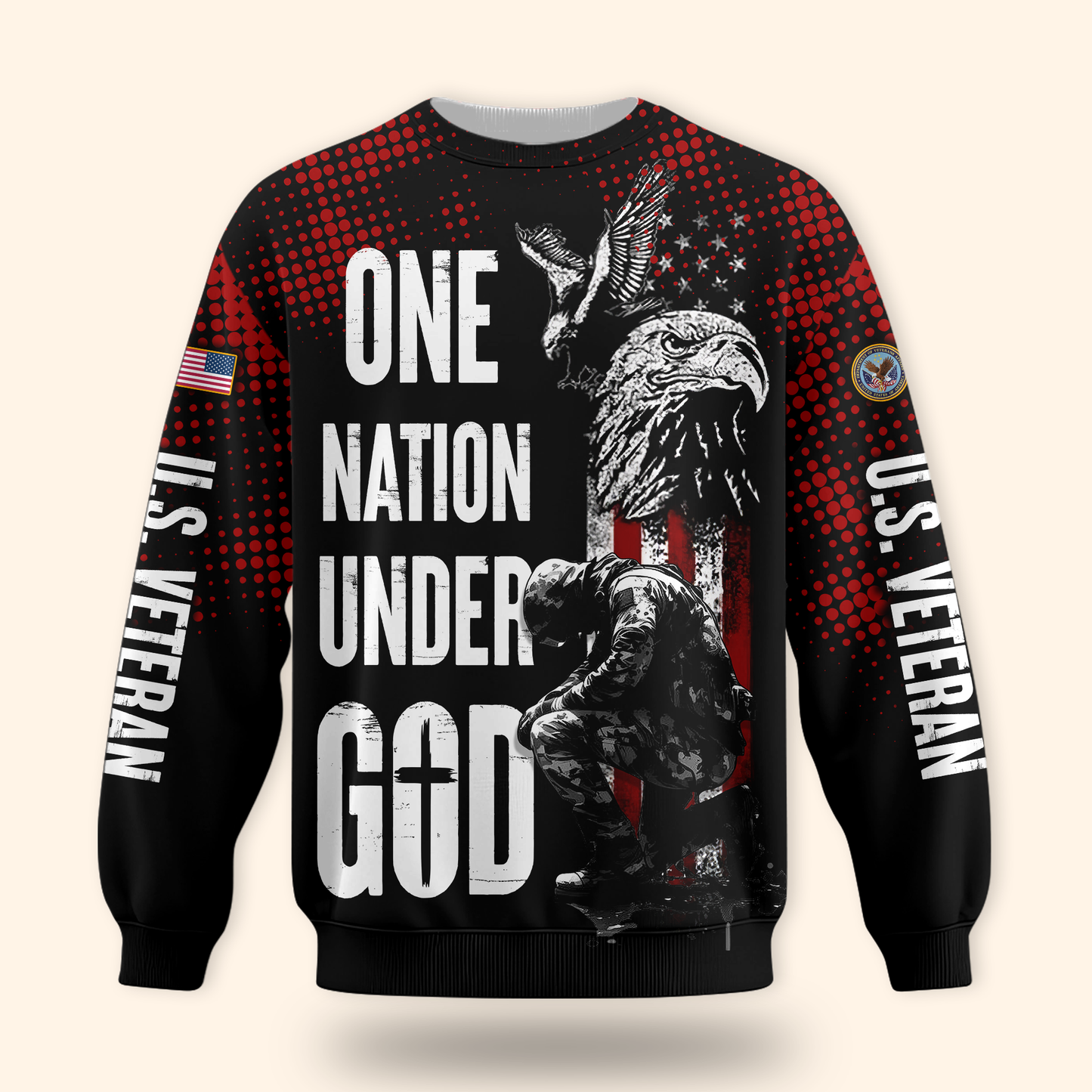 U.S. Coast Guard American Flag Hoodie | Patriotic Gift
