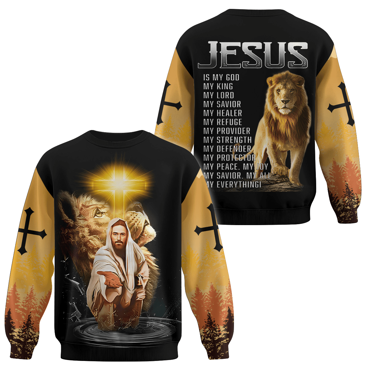 Jesus "My All, My Everything" Zip Hoodie | Christian Gift