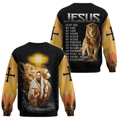 Jesus "My All, My Everything" Zip Hoodie | Christian Gift