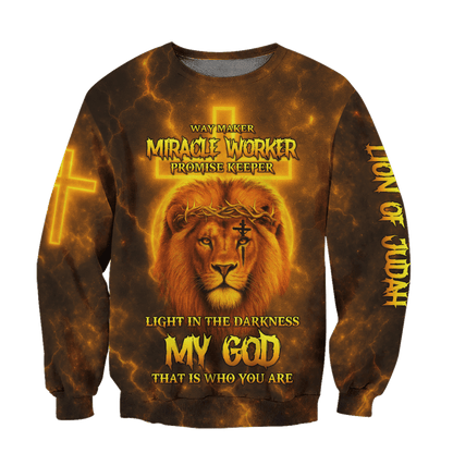Lion of Judah – Wear Your Faith Boldly Zip Hoodie | Christian Gift
