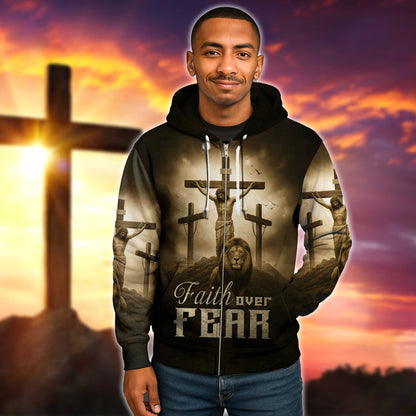 Lion of Judah Zip Hoodie | Christian Gift