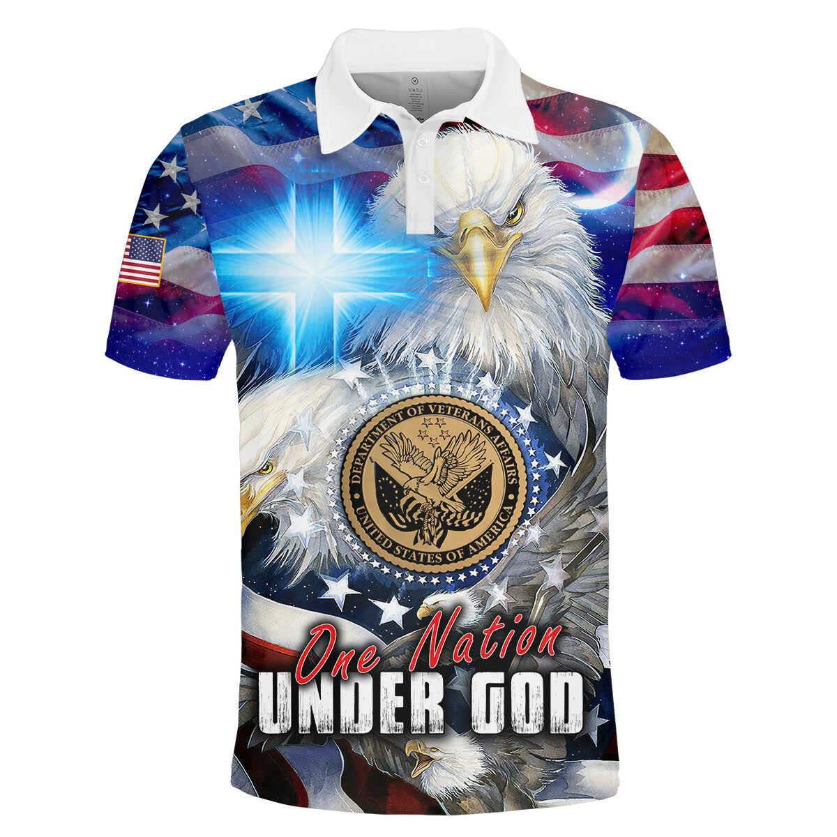 One nation under God- All Over Prints Hoodie Shirt | Christian Gift