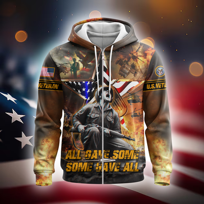 U.S. Coast Guard American Flag Hoodie | Patriotic Gift