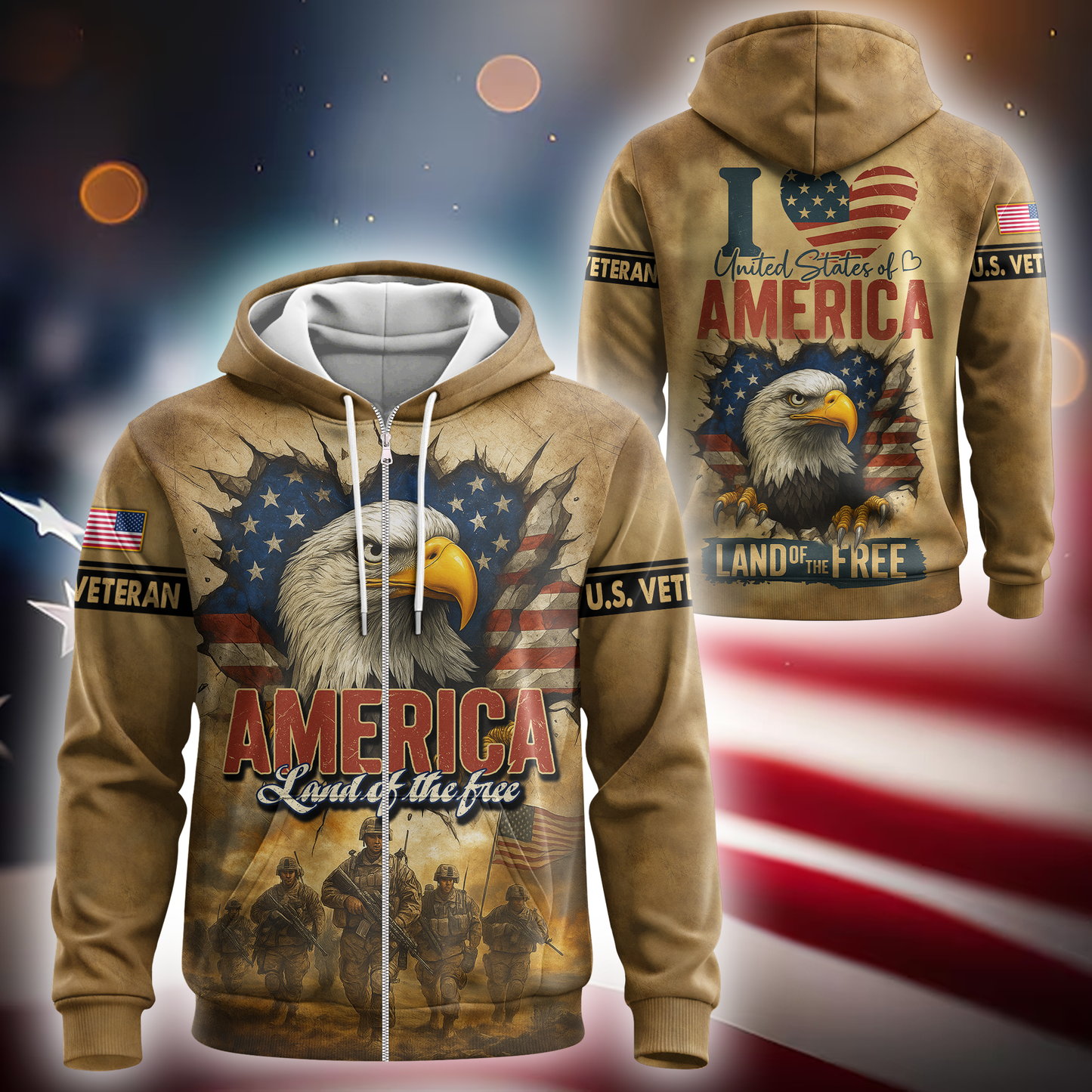 U.S. Coast Guard Eagle Hoodie | Patriotic Gift