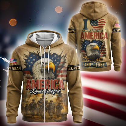 U.S. Coast Guard Eagle Hoodie | Patriotic Gift
