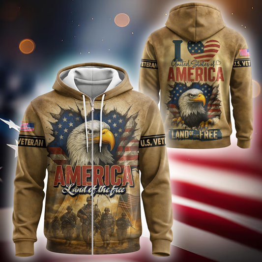 U.S. Coast Guard Eagle Hoodie | Patriotic Gift